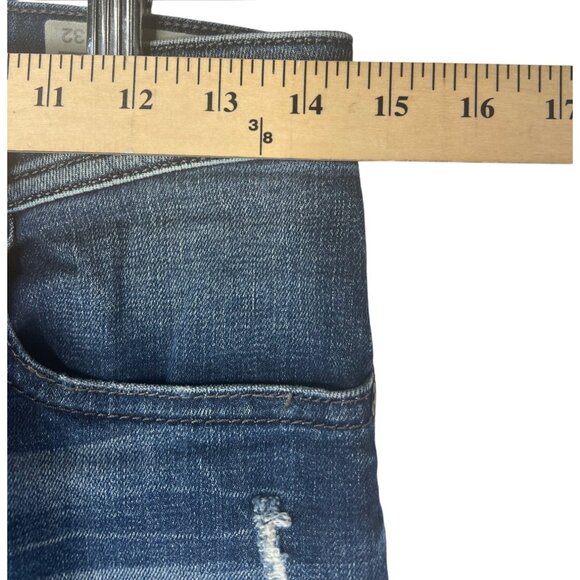 Diesel Mens Buster Regular Slim Tapered Stretch Jeans W28 L32 Blue Distressed - Picture 15 of 16